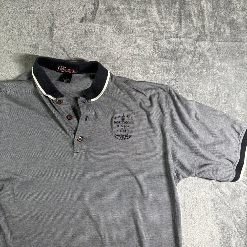 Vintage PGA Tour Golf Polo World Golf Hall of Fame Induction 2000 L